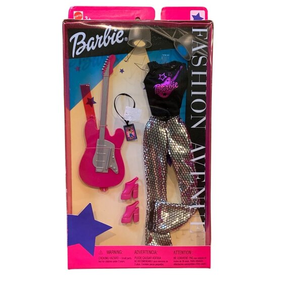 Barbie Fashion Avenue Rock Star Outfit Set 56650 With Accessories Ages 3+ - Picture 1 of 5